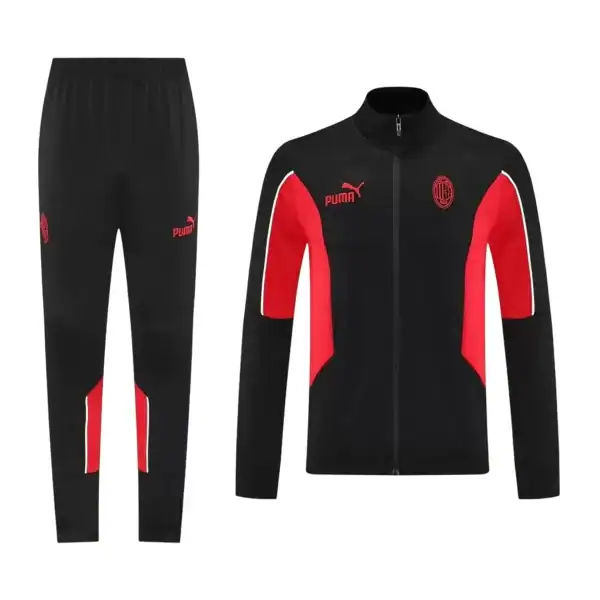 AC Milan Training Tracksuit Kit(Jacket+Pants) Black 2025/26 - Image 2
