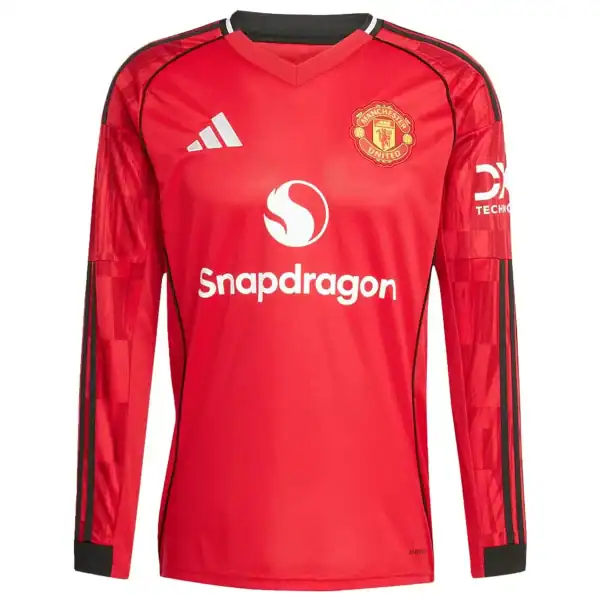 Manchester United Home Long Sleeve Jersey 2025/26 - Image 2