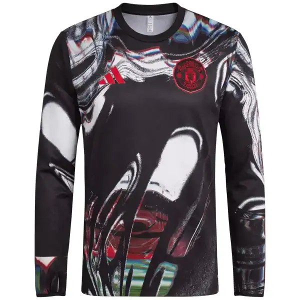 Manchester United Pre-Match Long Sleeve Jersey 2025/26 - Image 2