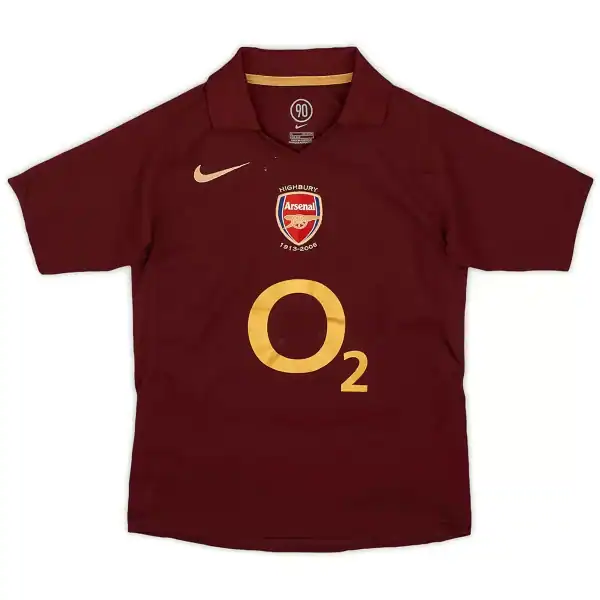 FABREGAS #15 Retro Arsenal Home Jersey 2005/06 - Image 2