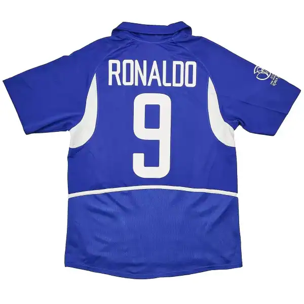 Ronaldo #9 Retro Brazil Away Jersey World Cup 2002 - Image 4