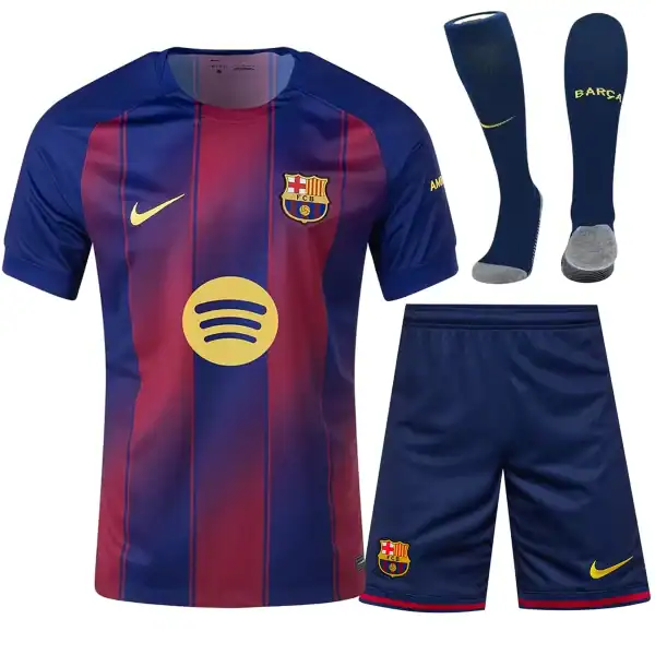 Barcelona Home Jersey Whole Kit 2025/26 - Image 1