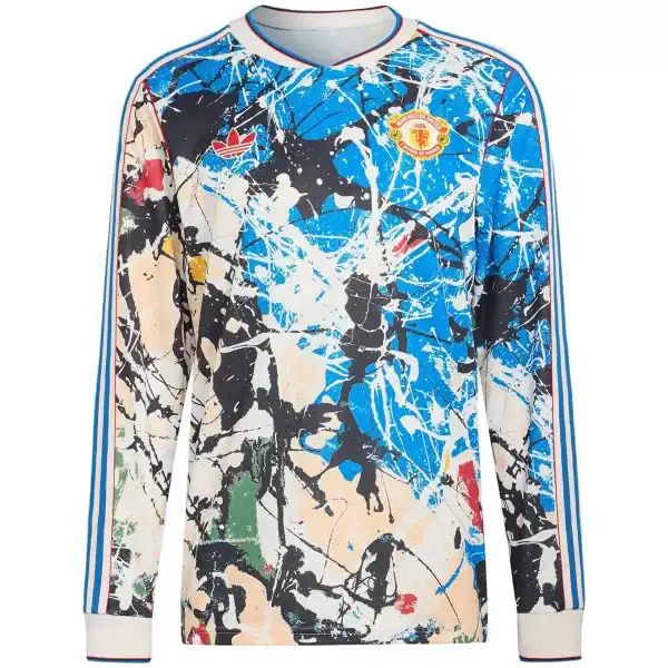 Manchester United Stone Roses Long Sleeve Jersey 2025/26 - Image 1