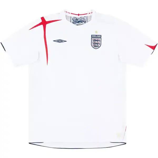 Rooney #9 Retro England Home Jersey World Cup 2006 - Image 3