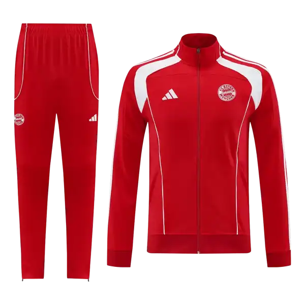 Bayern Munich Training Tracksuit Kit(Jacket+Pants) Red 2025/26 - Image 7