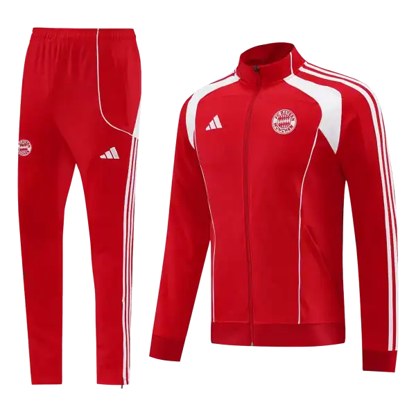 Bayern Munich Training Tracksuit Kit(Jacket+Pants) Red 2025/26 - Image 2