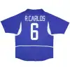 R.Carlos #6 Retro Brazil Away Jersey World Cup 2002 - Image 4