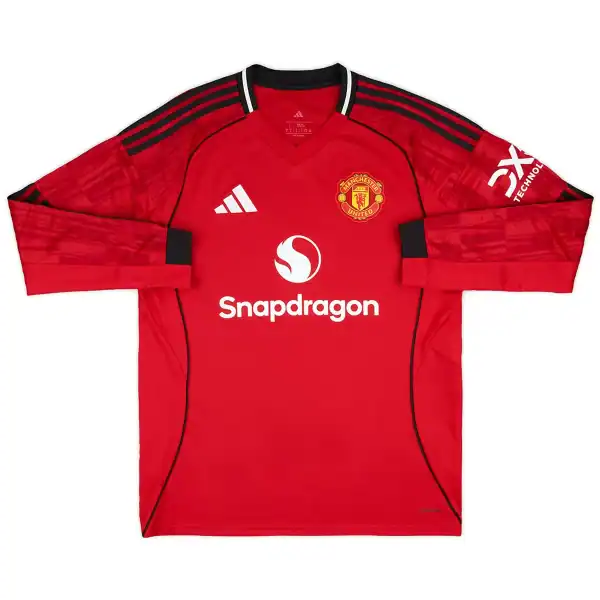 Manchester United Home Long Sleeve Jersey 2025/26 - Image 4