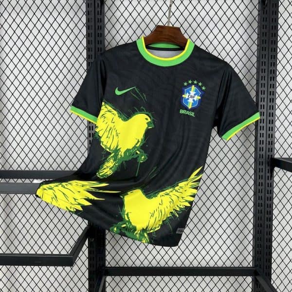 Brazil Black Parrot Jersey - Image 1