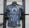 Brazil Black Savior Player Jersey
