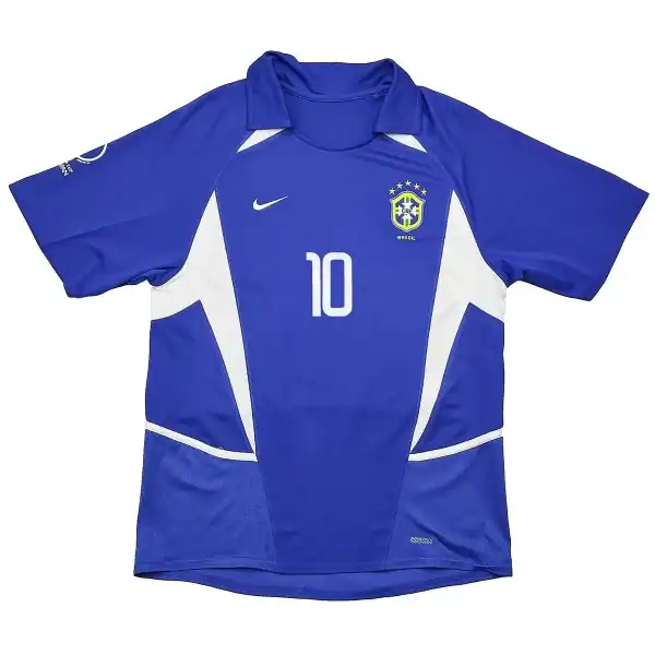 Rivaldo #10 Retro Brazil Away Jersey World Cup 2002 - Image 4