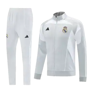 Real Madrid Training Tracksuit Kit(Jacket+Pants) 07 Gray 2025/26