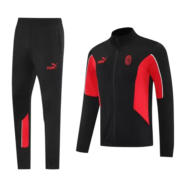 AC Milan Training Tracksuit Kit(Jacket+Pants) Black 2025/26 - Image 1