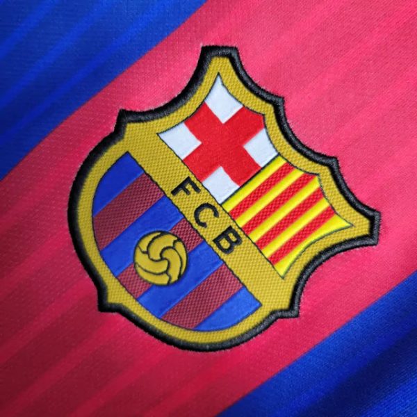 Barcelona 2016/2017 Home Retro Jersey - Image 3