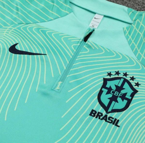 Brazil Green/Dark Blue Tracksuit - Image 3