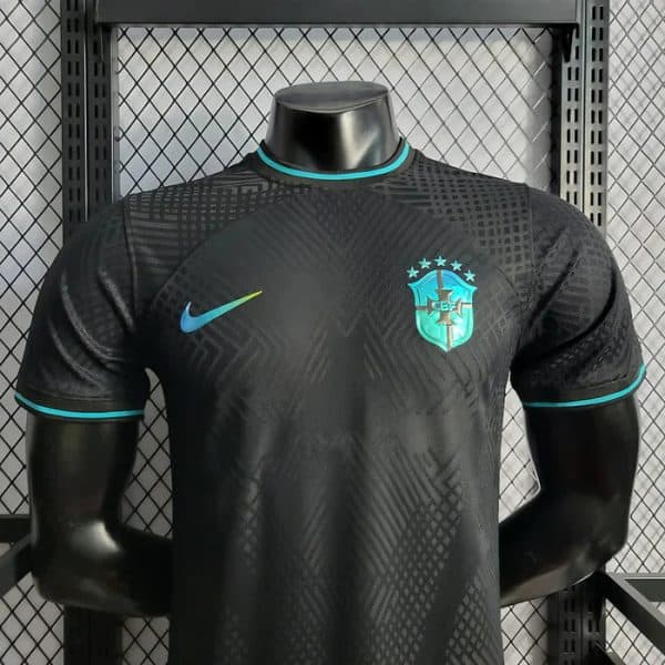 Brazil Black Emerald Player Jersey - Image 3