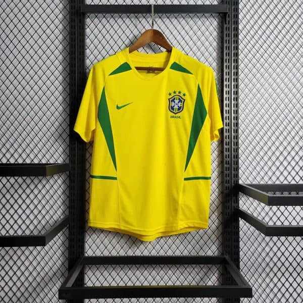Brazil 2002 Home Retro Jersey - Image 1