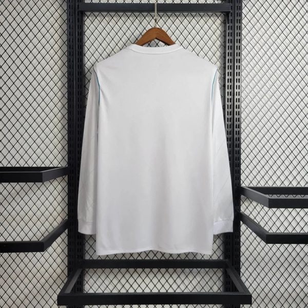 Real Madrid 2017/2018 Home Long Sleeve Retro Jersey - Image 2