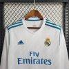 Real Madrid 2017/2018 Home Long Sleeve Retro Jersey - Image 3