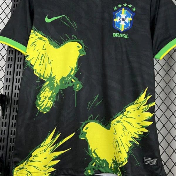 Brazil Black Parrot Jersey - Image 3