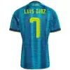 Luis Diaz #7 Colombia Away Jersey World Cup 2026