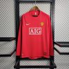 Manchester United 2007/2008 Home Long Sleeve Retro Jersey