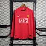 Manchester United 2007/2008 Home Long Sleeve Retro Jersey