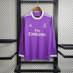 Real Madrid 2016/2017 Away Long Sleeve Retro Jersey