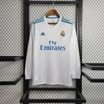 Real Madrid 2017/2018 Home Long Sleeve Retro Jersey