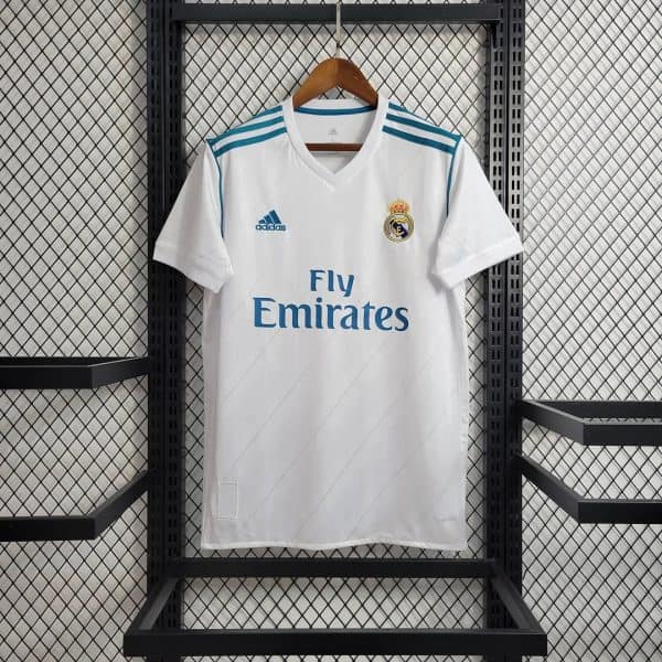 Real Madrid 2017/2018 Home Retro Jersey - Image 1