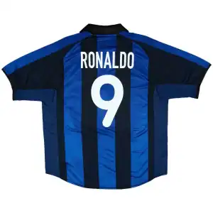 Ronaldo #9 Retro Inter Milan Home Jersey 2001/02