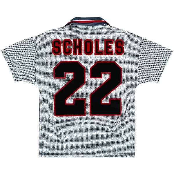 Scholes #22 Retro Manchester United Away Jersey 1995/96 - Image 1
